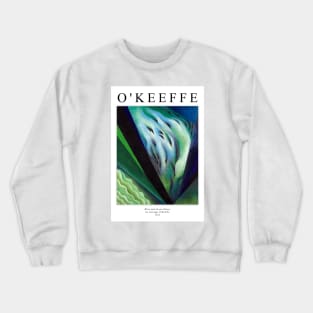 High Resolution Georgia O'Keeffe Painting Blue and Green Music 1921 Crewneck Sweatshirt